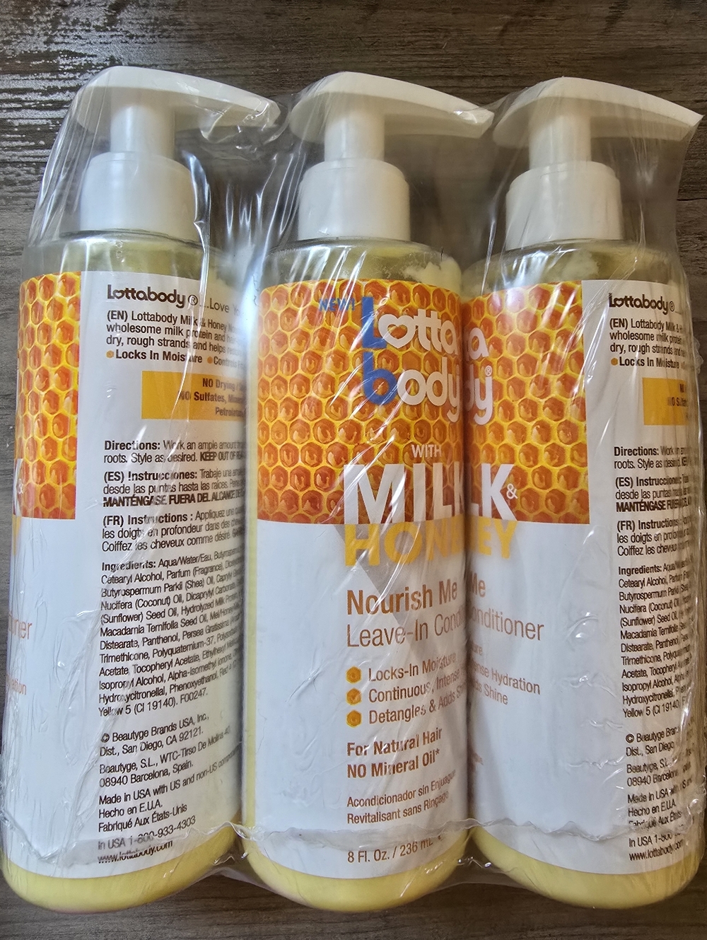 THREE Lotta Body Nourish Me Leave In Conditioner, Milk & Honey Formula
